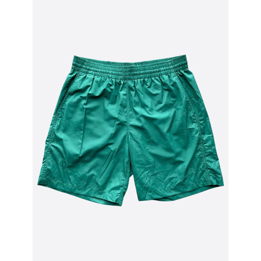 Louis Vuitton Green Monogram Swim Shorts